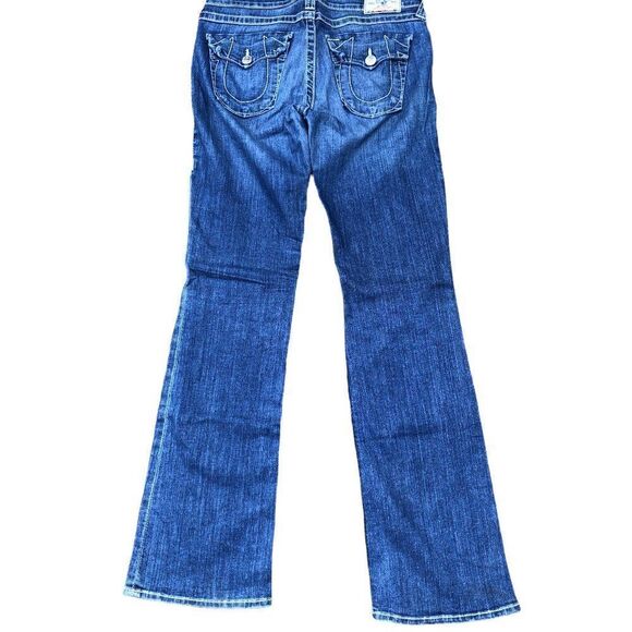 True Religion Jeans Size 30 HI RISE BOOT Blue - Picture 2 of 7